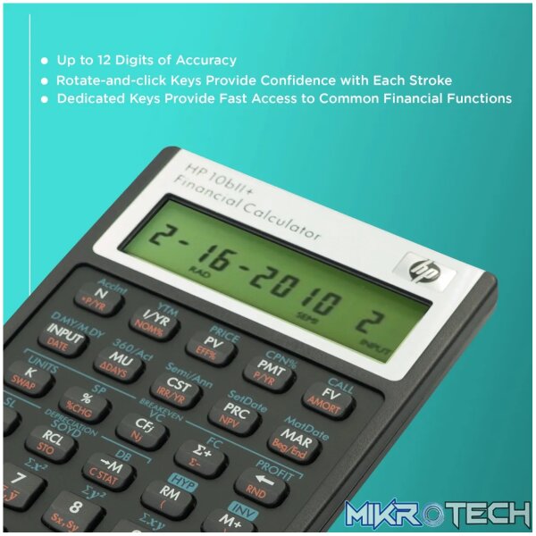 HP 10Bii+ - Business Calculator (Algebraic) - non - Image 7