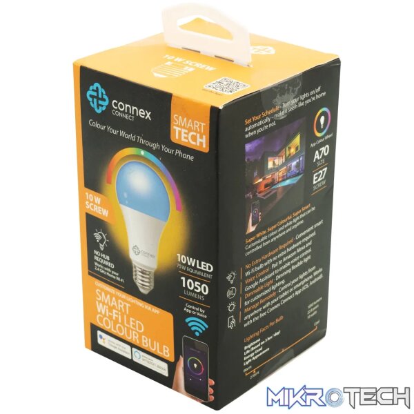 Smart WiFi Bulb 10W LED RGB White Screw - Image 7