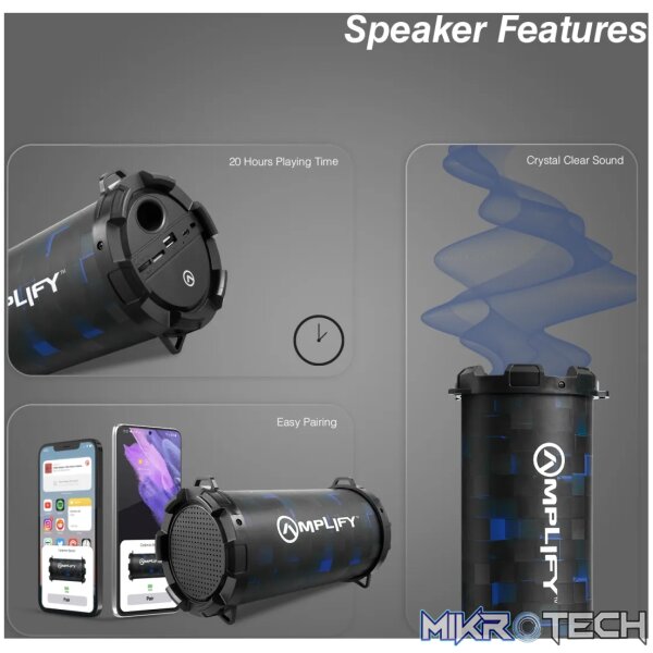 Amplify Cadence series Bluetooth speaker - Black - Image 8
