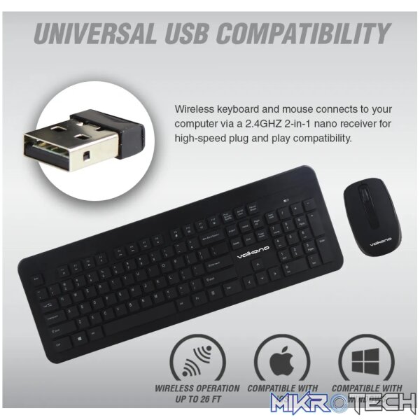 Volkano Cobalt series wireless keyboard & mouse combo - Image 6