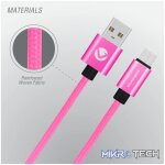 Volkano Fashion series cable Type-C 1.8m - Lumo - Pink - Image 8