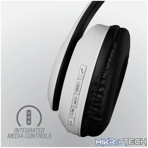 Volkano Impulse Series Bluetooth Headphones - White - Image 8