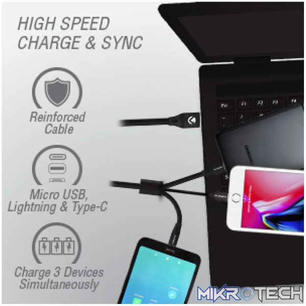 Volkano Slim Series 3 in 1 Charging Cable - Image 8