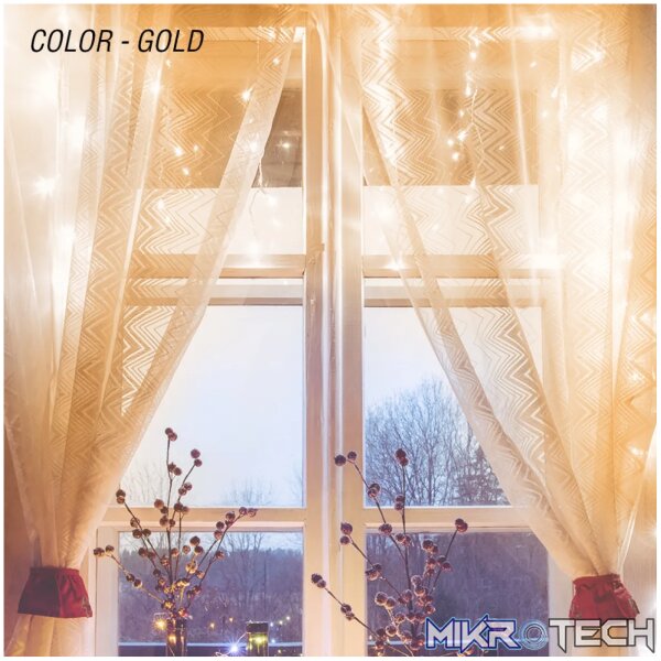 Volkano Twinkle Series Mini LED Clip String Lights - Gold - Image 8