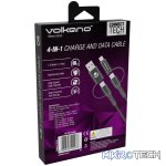 Volkano Weave series 4-in-1 charge & data cable,60 Watt,1.2m - Image 6