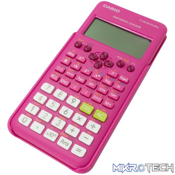 Casio FX-82 ZA Plus II Calculator - Pink - Image 8