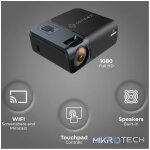 Connex Lumen series 1080P Projector with WIFI - Black - Image 8