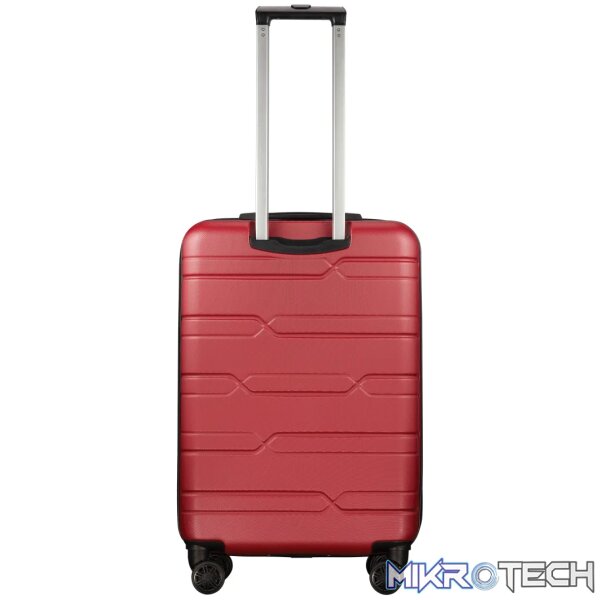 Highlander Bondi ABS 4-Wheel Spinner 55cm Luggage Red - Image 9