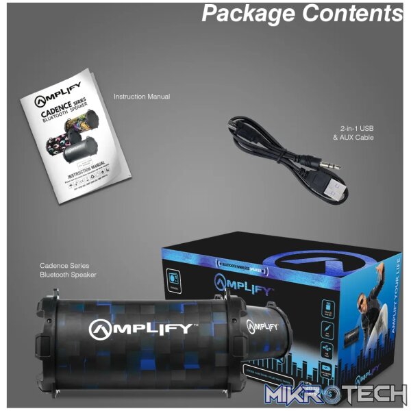 Amplify Cadence series Bluetooth speaker - Black - Image 9