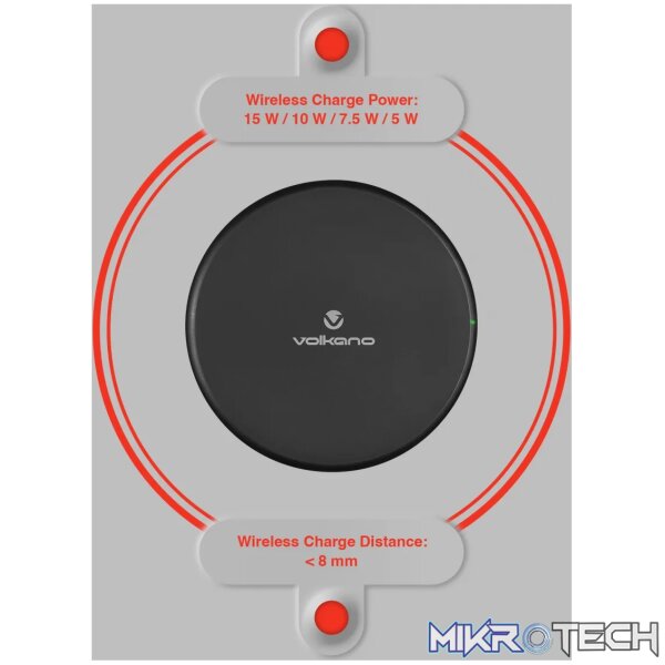 Volkano Caliber series15W Wireless Phone Charge Pad - Image 8