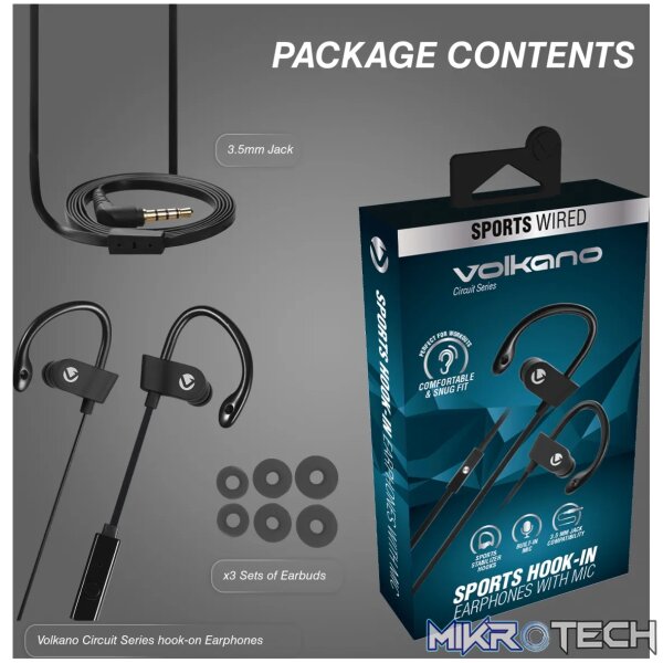 Volkano Circuit Series hook-on Earphones - Image 9