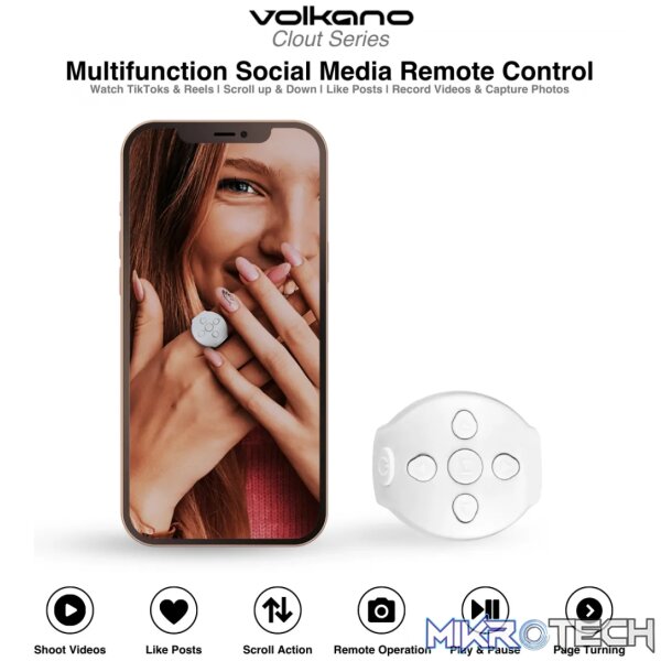 Volkano Clout series Social Media Remote Controller Ring - Image 9