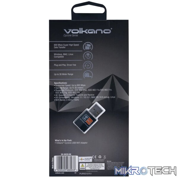 Volkano Cyclone 600Mbps USB WiFi Dongle - Image 8