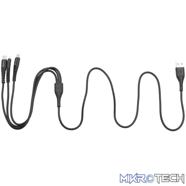 Amplify Linked series 3 in 1 charge cable - black - Image 9