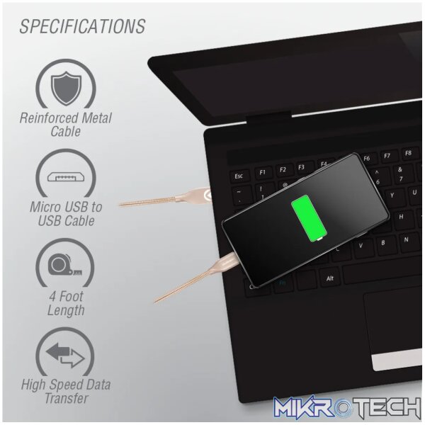 Volkano Iron Series Micro USB Cable - Image 6