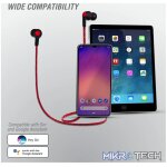 Volkano Moda- Nylon Bluetooth Earphones with Carry case-RD - Image 7