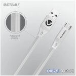 Volkano Slim Series Micro USB Cable - White - Image 3