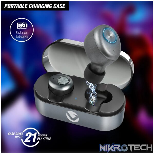 Volkano Sync Series True Wireless Bluetooth earbuds - Black - Image 9
