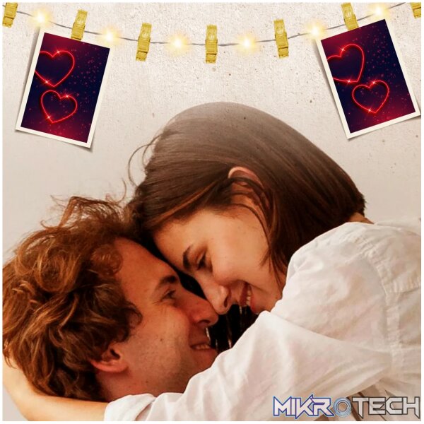 Volkano Twinkle Series Mini LED Clip String Lights - Gold - Image 9