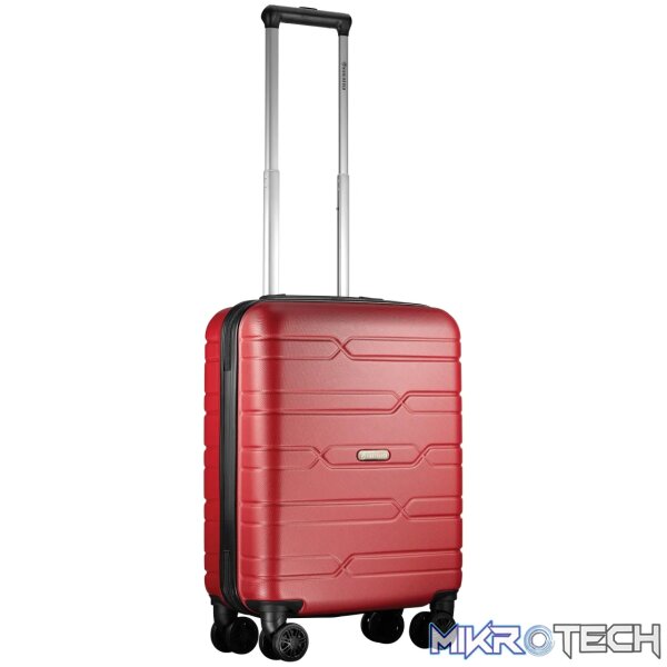 Highlander Bondi ABS 4-Wheel Spinner 55cm Luggage Red - Image 10