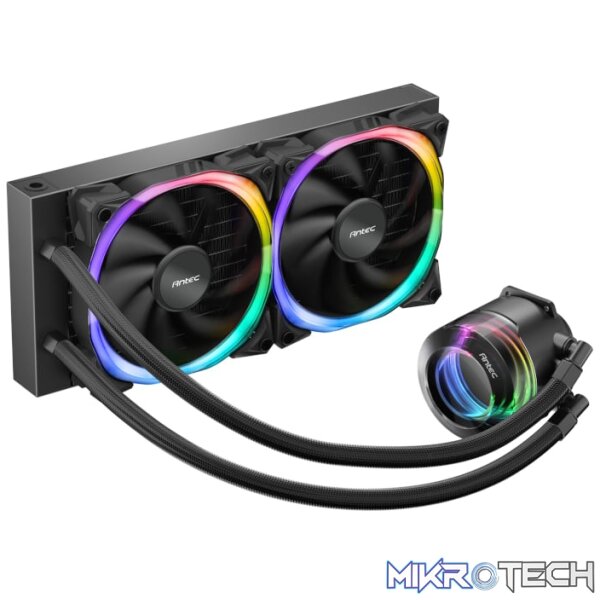 Antec Vortex 240 ARGB CPU Liquid Cooler Black - Image 2