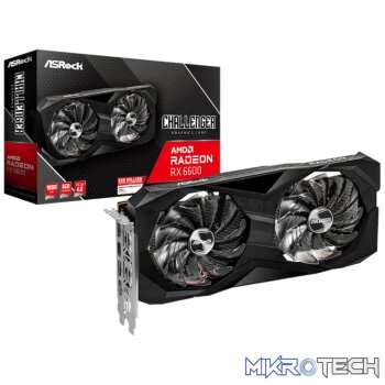 ASRock Radeon RX6600 Challenger D 8G GDDR6 128-BIT Graphics Card