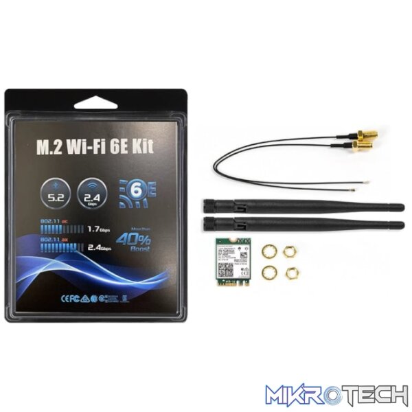 ASRock DESKMINI Wi-Fi 6E M.2 Module Kit (AX210) - Image 2