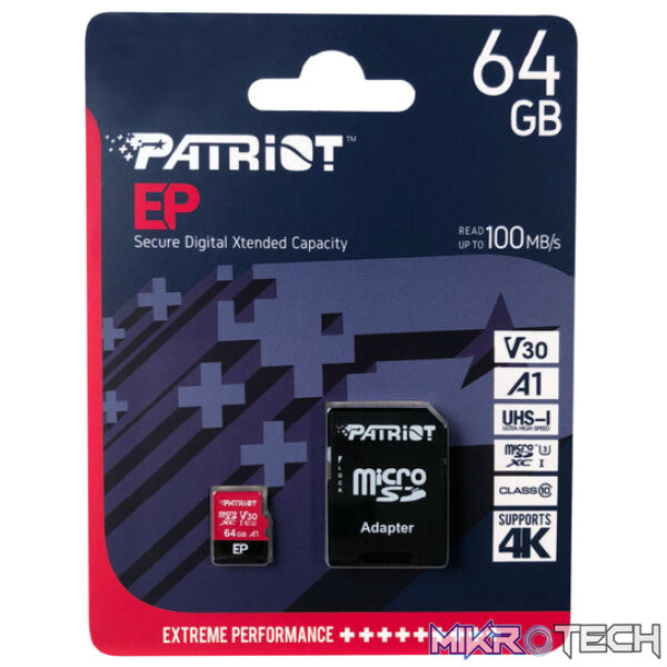 Patriot 64GB EP Series V30 A1 microSD Card - Image 3