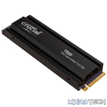 Crucial T500 2TB M.2 NVMe Gen4 with Heatsink NAND SSD