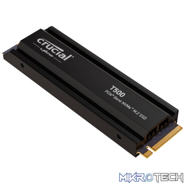 Crucial T500 2TB M.2 NVMe Gen4 with Heatsink NAND SSD Crucial T500 2TB M.2 NVMe Gen4 with Heatsink NAND SSD