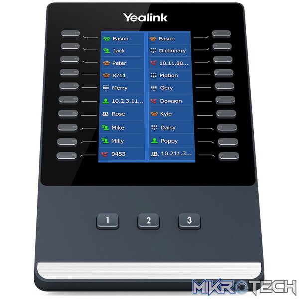 EXP43-front7 Yealink LCD Expansion Module for T43U, T46U and T48U Phones - Image 1