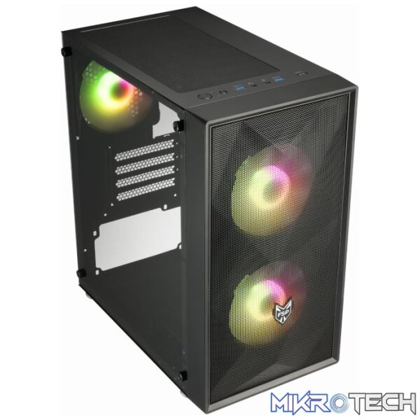 FSP CST130A Micro-ATXGaming Chassis - Black - Image 6