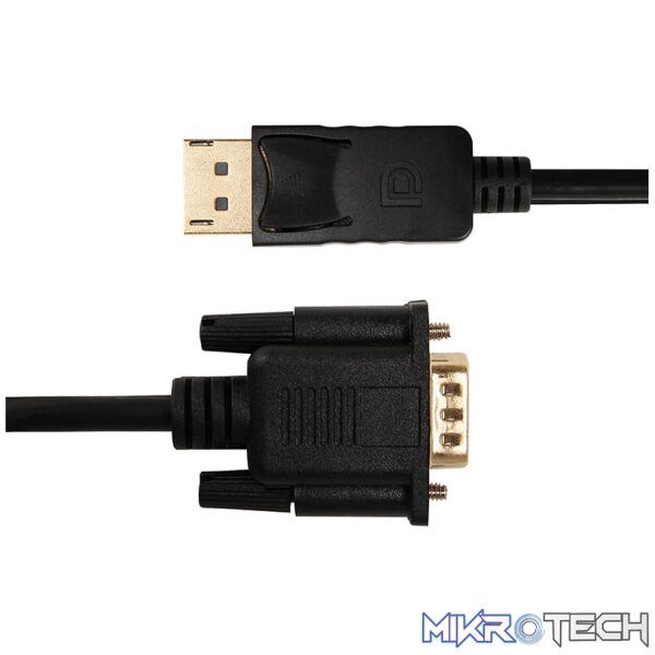 Gizzu 1080P DisplayPort to VGA Cable 1.8m Poly - Image 4