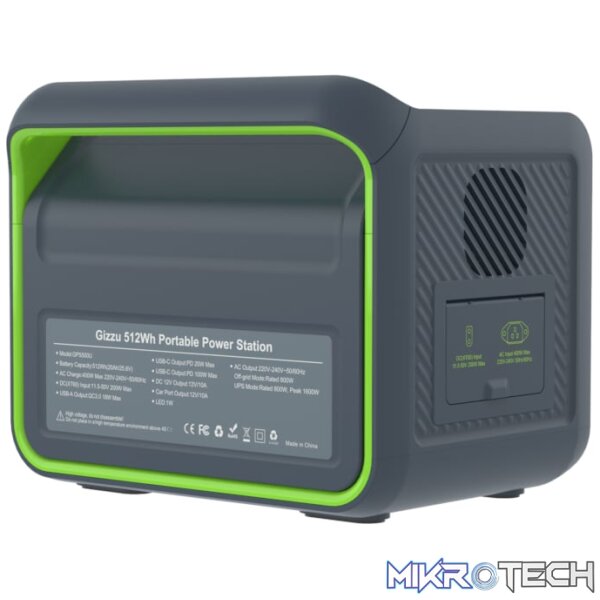 Gizzu Hero Core 512Wh UPSPower Station - Image 5