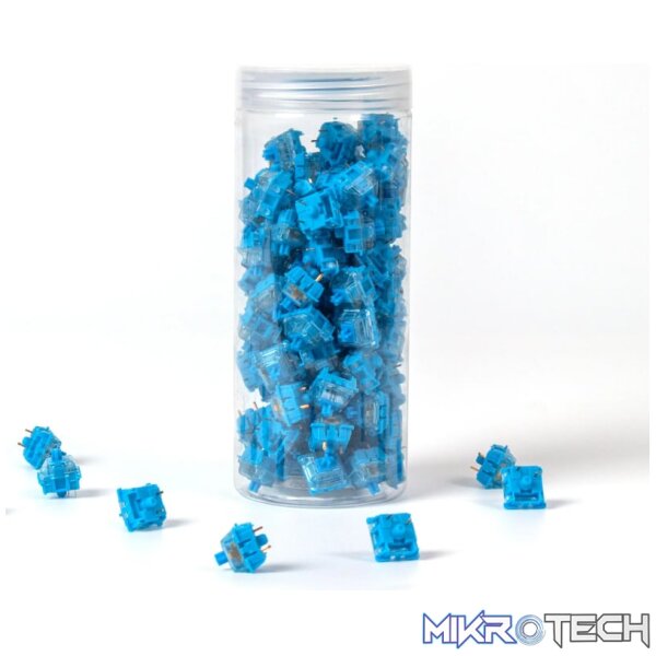 Keychron Blue Gateron Phantom Switches 110 pcs - Image 2