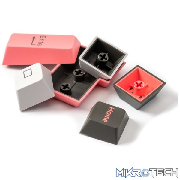 Keychron Double Shot Cherry PBT Keycap Full Keycap Set - Dolch Pink - Image 3