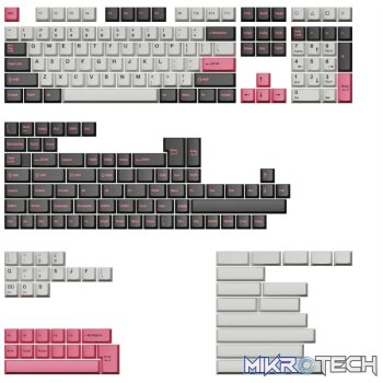 Keychron Double Shot Cherry PBT Keycap Full Keycap Set - Dolch Pink