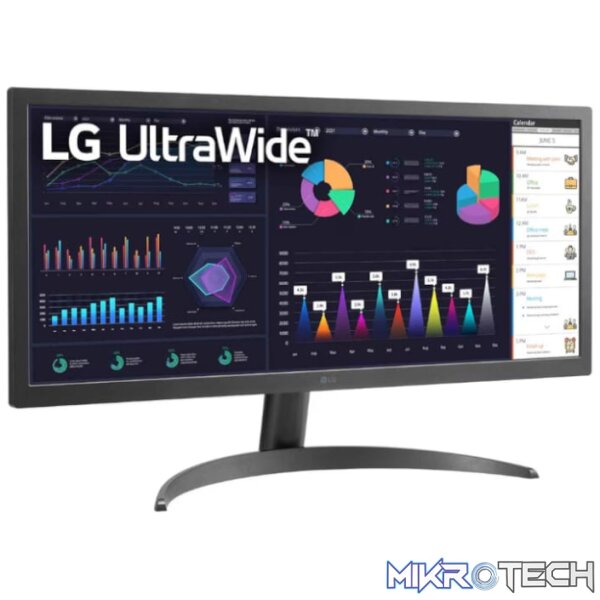 LG 26" IPS Panel Ultra-wide Monitor - 75Hz - Image 3