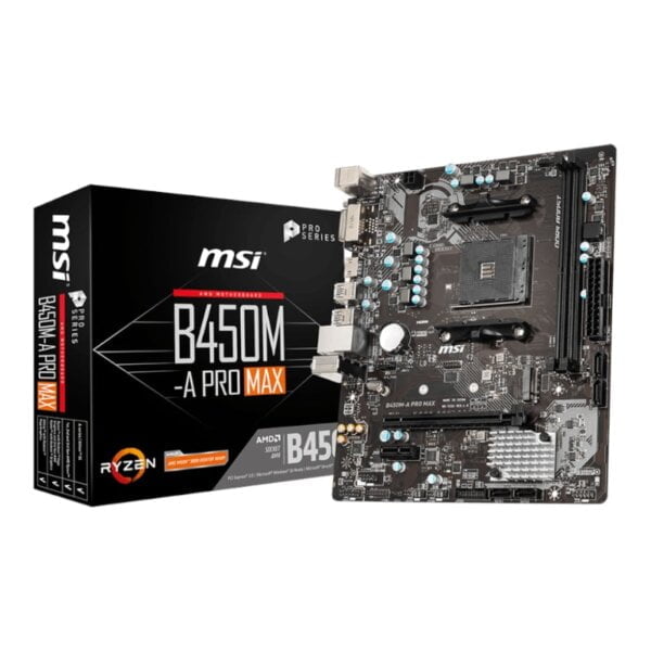 MSI B450M-APRO MAX AMD AM4 MATX Gaming Motherboard