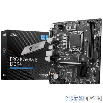 MSI PRO B760M-E DDR4 Intel LGA1700 mATX Motherboard