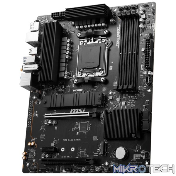 MSI PRO B650-S Wi-Fi AMD AM5 mATX Gaming Motherboard - Image 3