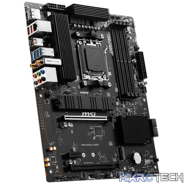 MSI PRO B650-S Wi-Fi AMD AM5 mATX Gaming Motherboard - Image 4