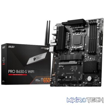 MSI PRO B650-S Wi-Fi AMD AM5 ATX Gaming Motherboard