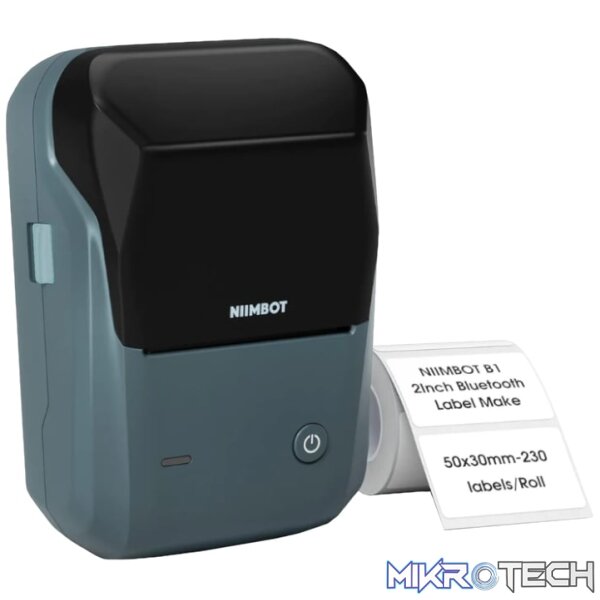 Niimbot B1 Portable Thermal Label Printer - Lake Blue Niimbot B1 Portable Thermal Label Printer - Lake Blue