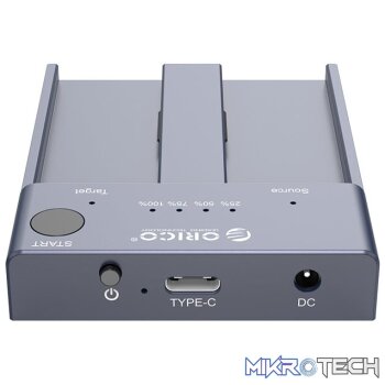 ORICO M.2 NVMe 2 Bay USB3.1|4TB Max Duplicator - Grey