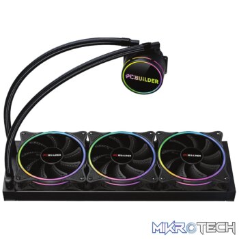 PCBuilder Hydro Chill 360MM AIO Liquid CPU Cooler ARGB