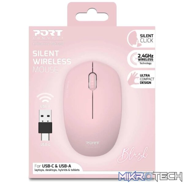 Port Connect MOUSE COLLECTION II WIRELESS Blush - Image 5