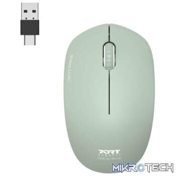 Port Connect MOUSE COLLECTION II WIRELESS Olive