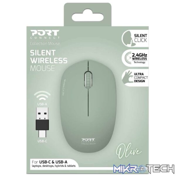 Port Connect MOUSE COLLECTION II WIRELESS Olive - Image 5