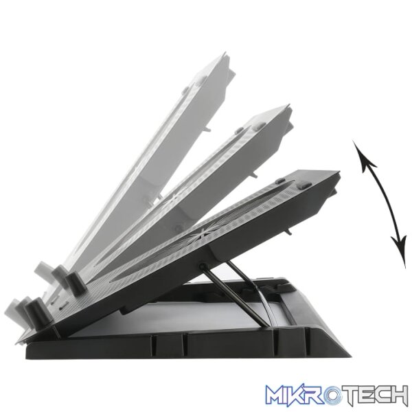 REDRAGON Dual USB 5 Fan RGB Gaming Notebook Stand - Image 3